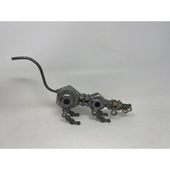 Vintage Nut and Bolt Metal Works Hound Dog 10" Figurine Made in Vietnam - Picture 2 of 15